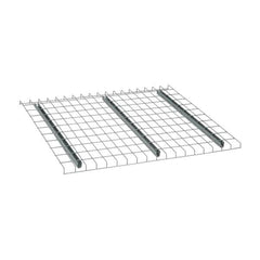 Nashville Wire - 46" Wide, 1-1/2" High, Open Shelving Welded Wire Decking - Steel, 42" Deep, Use with Pallet Racks - Americas Industrial Supply