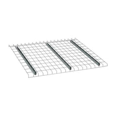Nashville Wire - 46" Wide, 1-1/2" High, Open Shelving Welded Wire Decking - Steel, 42" Deep, Use with Pallet Racks - Americas Industrial Supply