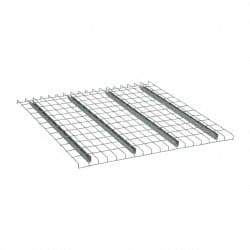 Nashville Wire - 46" Wide, 1-1/2" High, Open Shelving Welded Wire Decking - Steel, 42" Deep, Use with Pallet Racks - Americas Industrial Supply
