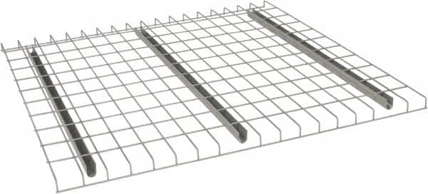 Nashville Wire - 46" Wide, 1-1/2" High, Open Shelving Welded Wire Decking - Steel, 44" Deep, Use with Pallet Racks - Americas Industrial Supply