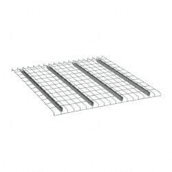 Nashville Wire - 46" Wide, 1-1/2" High, Open Shelving Welded Wire Decking - Steel, 48" Deep, Use with Pallet Racks - Americas Industrial Supply