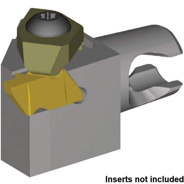 Kennametal - NG2R Insert, 20mm Head Length, Modular Grooving Cutting Unit Head - Right Hand Cut, System Size KM12, Series Micro Top Notch - Americas Industrial Supply