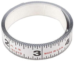 Starrett - Adhesive Tape Measures Length (Feet): 12.00 Length (Meters): 3.66 - Americas Industrial Supply