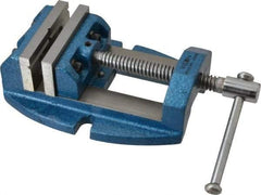 Wilton - 2-3/4" Jaw Opening Capacity x 1-7/8" Throat Depth, Horizontal Drill Press Vise - 3" Wide x 1-7/8" High Jaw, Stationary Base, Standard Speed, 8-1/2" OAL x 3.2" Overall Height, Cast Iron - Americas Industrial Supply