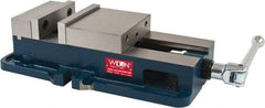 Wilton - 6" Jaw Width, 7-1/2" Jaw Opening Capacity, Horizontal Stationary Machine Vise - Manual Operation, 1 Station, 19-45/64" Long x 6.7" High x 1-3/4" Deep, 2" Jaw Height, 85,000 psi Max Clamp Force, Ductile Alloy - Americas Industrial Supply