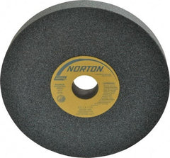 Norton - 8" Diam x 1-1/4" Hole x 1" Thick, J Hardness, 60 Grit Surface Grinding Wheel - Silicon Carbide, Type 1, Medium Grade, 3,600 Max RPM, Vitrified Bond, No Recess - Americas Industrial Supply