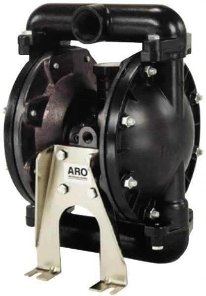 ARO/Ingersoll-Rand - 1" NPT, Metallic, Air Operated Diaphragm Pump - Santoprene Diaphragm, Stainless Steel Housing - Americas Industrial Supply