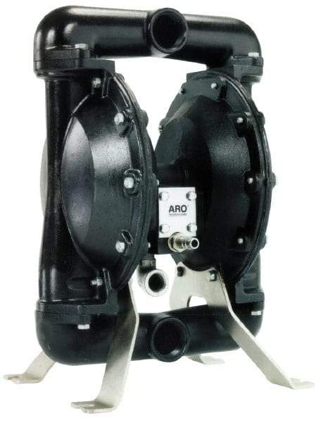 ARO/Ingersoll-Rand - 1-1/2" NPT, Metallic, Air Operated Diaphragm Pump - Nitrile Diaphragm, Aluminum Housing - Americas Industrial Supply