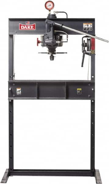 Dake - 75 Ton Manual Shop Press - 4-1/2 Inch Stroke - Americas Industrial Supply