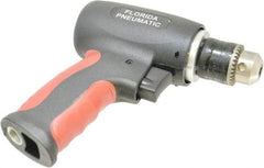 Florida Pneumatic - 3/8" Keyed Chuck - Pistol Grip Handle, 20,000 RPM, 4 CFM, 0.3333 hp, 60-90 psi - Americas Industrial Supply