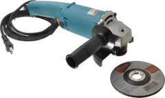 Makita - 5" Wheel Diam, 10,000 RPM, Corded Angle & Disc Grinder - 5/8-11 Spindle, 115 Volts, 9 Amps - Americas Industrial Supply