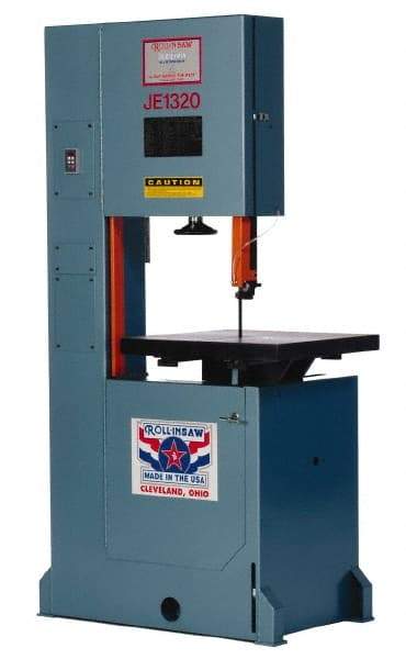 Roll-In Saw - 20 Inch Throat Capacity, Vertical Bandsaw - 70 to 500 SFPM, 2 HP, Three Phase - Americas Industrial Supply