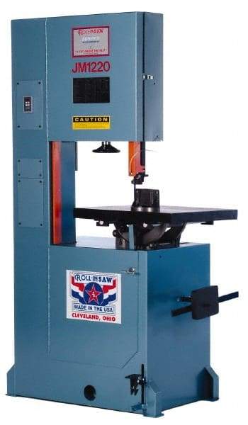 Roll-In Saw - 20 Inch Throat Capacity, Vertical Bandsaw - 70 to 500 SFPM, 2 HP, Three Phase - Americas Industrial Supply