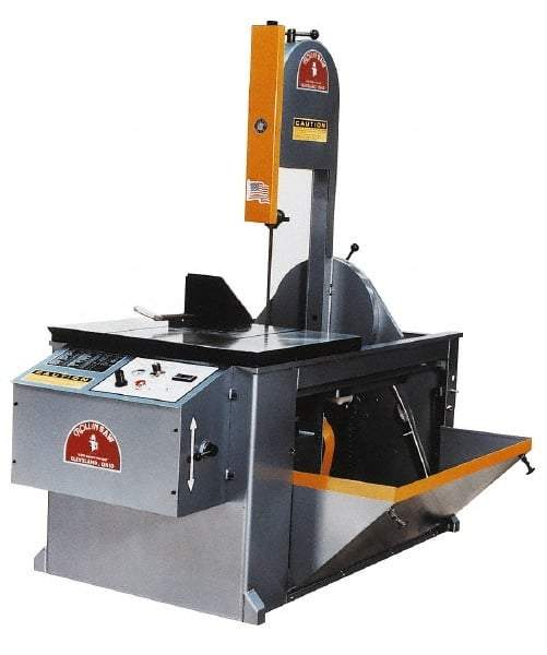 Roll-In Saw - 14 Inch Throat Capacity, Vertical Bandsaw - 70 to 400 SFPM, 2 HP, Three Phase - Americas Industrial Supply