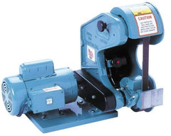 Burr King - 42 Inch Long x 1 Inch Wide Belt Grinder - 3/4 hp, 120 Volts, Vertical Belt, 530 to 5,300 Ft. per Min Belt Speed - Americas Industrial Supply