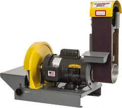 Kalamazoo - 36 Inch Long x 4 Inch Wide Belt, 10 Inch Diameter, Horizontal and Vertical Combination Sanding Machine - 1/2 HP, Single Phase - Americas Industrial Supply