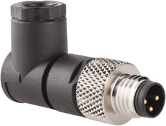 Brad Harrison - 4 Amp, Male 90° Field Attachable Connector Sensor and Receptacle - 60 VAC, 75 VDC, IP67 Ingress Rating - Americas Industrial Supply