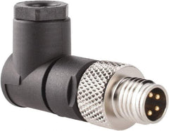 Brad Harrison - 4 Amp, Male 90° Field Attachable Connector Sensor and Receptacle - 60 VAC, 75 VDC, IP67 Ingress Rating - Americas Industrial Supply
