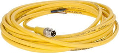 Brad Harrison - 4 Amp, M8 Male Straight to Pigtail Cordset Sensor and Receptacle - 60 VAC, 75 VDC, 4m Cable Length, IP68 Ingress Rating - Americas Industrial Supply