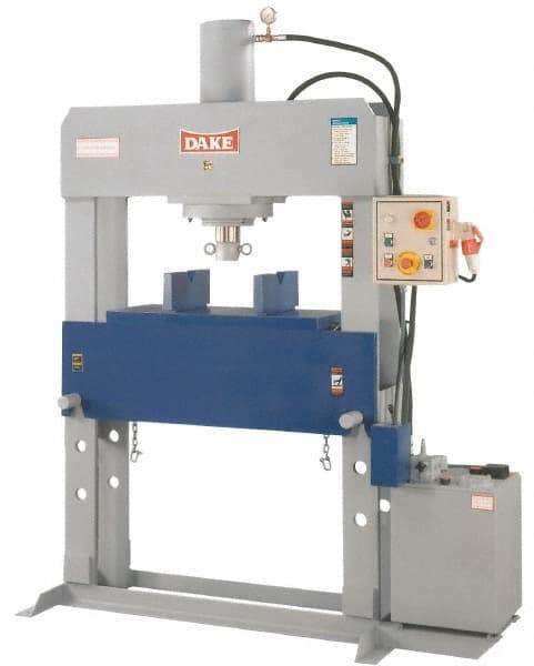 Dake - 40 Ton Hydraulic Shop Press - 19 Inch Stroke, 2 HP, 3 Phase - Americas Industrial Supply