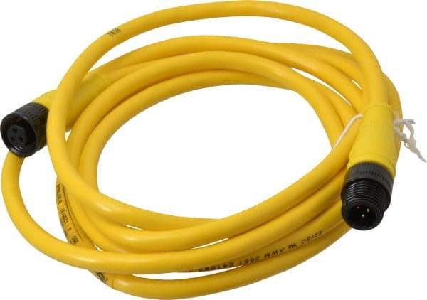 Brad Harrison - Female to Male Cordset Sensor and Receptacle - 250 VAC/VDC, 6 Ft. Long Cable, IP68 Ingress Rating - Americas Industrial Supply