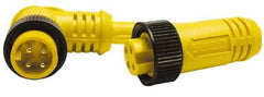 Brad Harrison - 8 Amp, Female Straight, Male Straight Cordset Sensor and Receptacle - 600 Volt, 1.83m Cable Length, IP67 Ingress Rating - Americas Industrial Supply