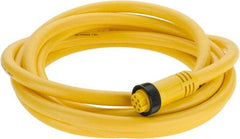 Brad Harrison - 8 Amp, Female Straight to Pigtail Cordset Sensor and Receptacle - 600 Volt, 3.66m Cable Length, IP67 Ingress Rating - Americas Industrial Supply