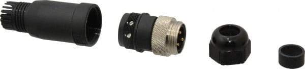 Brad Harrison - 8 Amp, Male Straight Field Attachable Connector Sensor and Receptacle - 600 VAC/VDC, IP67 Ingress Rating - Americas Industrial Supply