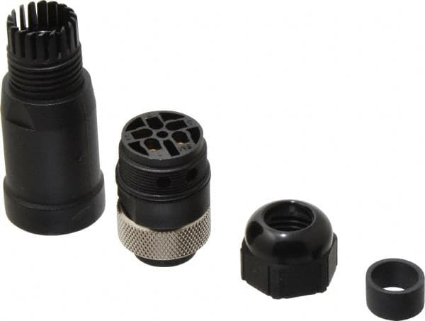 Brad Harrison - 8 Amp, Male Straight Field Attachable Connector Sensor and Receptacle - 600 VAC/VDC, IP67 Ingress Rating - Americas Industrial Supply