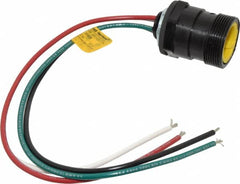 Brad Harrison - 15 Amp, Male Straight Receptacle - 600 VAC/VDC, 0.31m Cable Length, IP67 Ingress Rating - Americas Industrial Supply