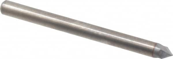 Accupro - 1/8" Diam 2 Flute Single End Solid Carbide Chamfer Mill - Americas Industrial Supply