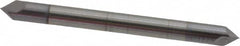 Accupro - 1/8" Diam 2 Flute Double End Solid Carbide Chamfer Mill - Americas Industrial Supply