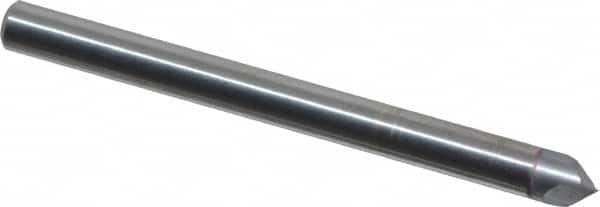Accupro - 1/8" Diam 2 Flute Single End Solid Carbide Chamfer Mill - Americas Industrial Supply