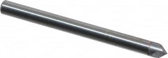 Accupro - 1/8" Diam 2 Flute Single End Solid Carbide Chamfer Mill - Americas Industrial Supply