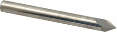 Accupro - 1/4" Diam 2 Flute Single End Solid Carbide Chamfer Mill - Americas Industrial Supply