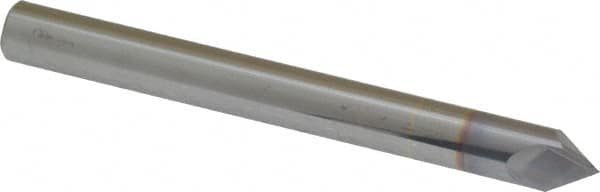 Accupro - 1/4" Diam 2 Flute Single End Solid Carbide Chamfer Mill - Americas Industrial Supply