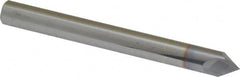 Accupro - 1/4" Diam 2 Flute Single End Solid Carbide Chamfer Mill - Americas Industrial Supply