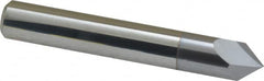Accupro - 3/8" Diam 2 Flute Single End Solid Carbide Chamfer Mill - Americas Industrial Supply