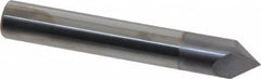 Accupro - 3/8" Diam 2 Flute Single End Solid Carbide Chamfer Mill - Americas Industrial Supply