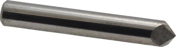 Accupro - 3/8" Diam 2 Flute Single End Solid Carbide Chamfer Mill - Americas Industrial Supply