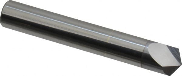 Accupro - 3/8" Diam 2 Flute Single End Solid Carbide Chamfer Mill - Americas Industrial Supply