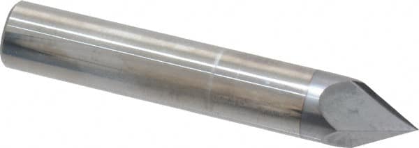 Accupro - 1/2" Diam 2 Flute Single End Solid Carbide Chamfer Mill - Americas Industrial Supply