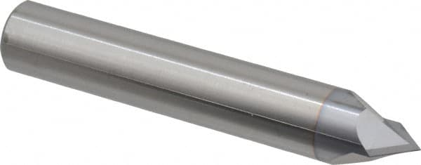 Accupro - 1/2" Diam 2 Flute Single End Solid Carbide Chamfer Mill - Americas Industrial Supply