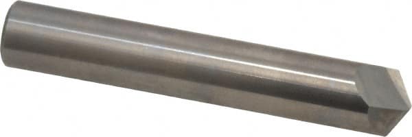 Accupro - 1/2" Diam 2 Flute Single End Solid Carbide Chamfer Mill - Americas Industrial Supply