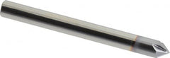 Accupro - 1/4" Diam 4 Flute Single End Solid Carbide Chamfer Mill - Americas Industrial Supply