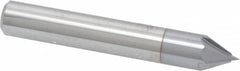 Accupro - 3/8" Diam 4 Flute Single End Solid Carbide Chamfer Mill - Americas Industrial Supply