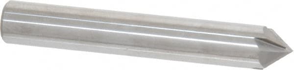 Accupro - 3/8" Diam 4 Flute Single End Solid Carbide Chamfer Mill - Americas Industrial Supply