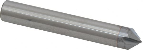 Accupro - 3/8" Diam 4 Flute Single End Solid Carbide Chamfer Mill - Americas Industrial Supply