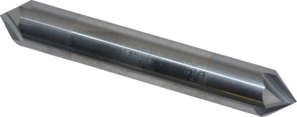 Accupro - 3/8" Diam 4 Flute Double End Solid Carbide Chamfer Mill - Americas Industrial Supply