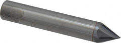 Accupro - 1/2" Diam 4 Flute Single End Solid Carbide Chamfer Mill - Americas Industrial Supply
